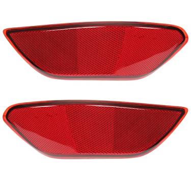Imagem de Luz refletora de para-choque traseiro para carro 2 peças ABS 95863110500 95863110600 substituição da luz de aviso da cauda do carro para Cayenne 2011‑2014 vermelho