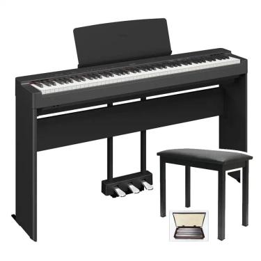 Imagem de Piano Digital Yamaha P-225 - 88 Teclas GHC Toque Realista + Estante + Pedal Triplo + Banqueta