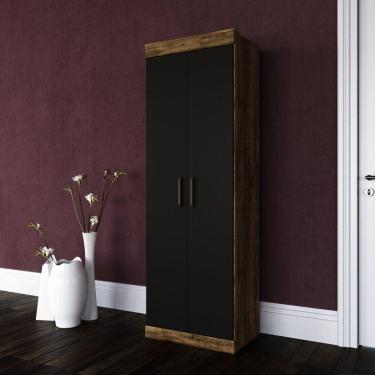 Imagem de Armário Multiuso 2 Portas e 5 Prateleiras Star Santos Andirá Atacama/Grafite