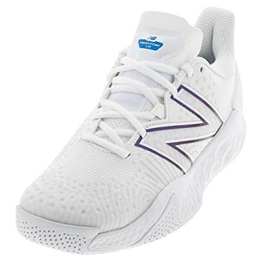 Imagem de New Balance Tênis masculino Fresh Foam X Lav V2 Hard Court, Branco/laser azul, 7