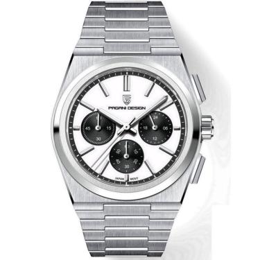 Imagem de Relogio Masculino De Quartzo De Luxo Vidro Safira Moda Casual Esportiva