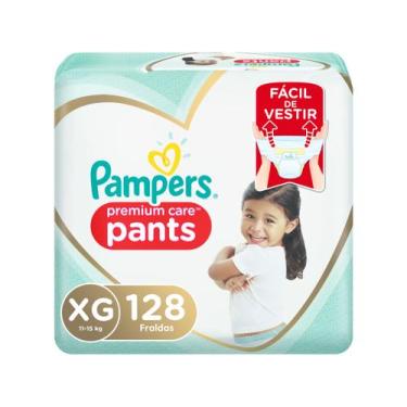 Imagem de Kit Fraldas Pampers Premium Care Pants - Calça Tam. Xg 11 A 15Kg 2 Pac