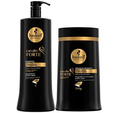 Imagem de Kit Haskell Cavalo Forte Shampoo E Mascara 1l nf Envio 24h