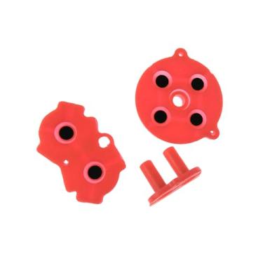 Imagem de ZEZEFUFU 5 peças de substituição de silicone macio para gamepads condutores de borracha para Game Boy Advance para GBA