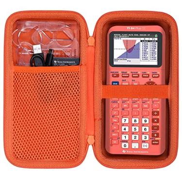 Imagem de co2CREA Estojo de transporte para Texas Instruments TI-84 Plus CE Python Enhanced/TI-84/TI-Nspire CX II CAS/TI-Nspire CX II/TI-83 Plus/TI-89 Titanium/TI-85/TI-86 Color Graphing Calculator, Metallic