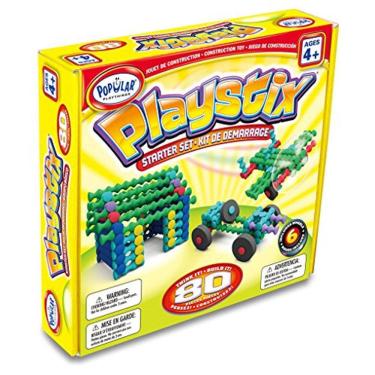 Imagem de BRINQUEDOS POPULARES Playstix Starter Set Construção Toy Building Blocks Kit de 80 Peças