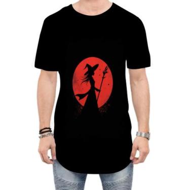 Imagem de Camiseta Longline Bruxa Halloween Vermelha 12 - Kasubeck Store