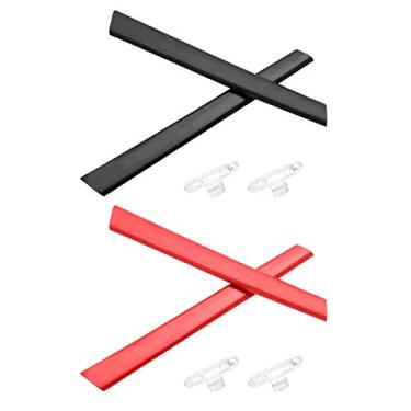 Imagem de Galvanic Kits de borracha de substituição para óculos de sol Oakley Splinter – Vermelho + Preto