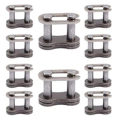 Imagem de LIYYDS 10 peças 25H Conector mestre de reparo de corrente de acionamento compatível com 43cc 47cc 49cc 2 tempos quadriciclo quadriciclo sujeira super bolso mini bicicleta Lifan Kazuma SUNL