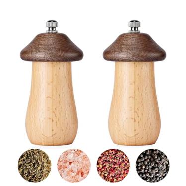 Imagem de Pepper Grinder Set,Mini Cute Pepper Mill,Manual Salt and Pepper Mills with Ceramic Grinding Cores Adjustable Coarseness,Fun Salt and Pepper Shaker Kitchen Tool