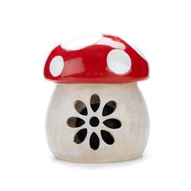 Imagem de Alto-falante para gramado ao ar livre resina cogumelo ornamento de jardim subwoofer Bluetooth solar alto-falante gramado impermeável ao ar livre