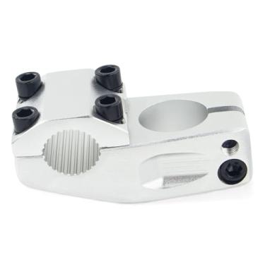 Imagem de MAKELEN Haste de bicicleta para BMX bicicleta liga de alumínio engrenagem fixa haste de bicicleta prata fosca