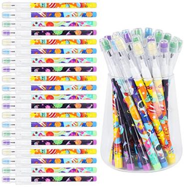 Imagem de Kolewo4ever 48 lápis espaciais multipontos, lápis divertidos, astronauta, planeta, foguete, nave espacial, lápis pop up não afiáveis para salas de aula, recompensa de estudantes, lembrancinhas de