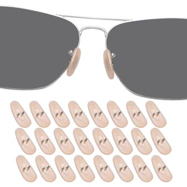 Imagem de DROGO 12 pares de almofadas de nariz de substituição de silicone macio amarelo para RayBan RB3025/RB3026/RB3044/RB3445/RB3516/RB3354/RB3478 óculos/óculos de sol, antiderrapante, amigo da pele