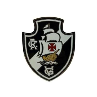 Imagem de Escudo do Vasco da Gama em Metal Futpin Oficial - 10 x 8cm