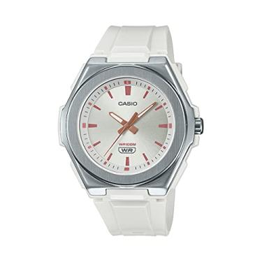 Imagem de Casio Relógio feminino LWA-300H-7EVDF Pulseira Analógica de Resina, Branco, Pulseira, Branco, alça