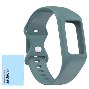 Imagem de Gheper SOFT BLABA Compatível com Fitbit Charge 6, Charge 5, Charge 4, Charge 3/3Se Silicone Wrist Band Band Solte de reposição de banda protetora