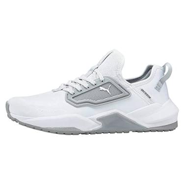 Imagem de PUMA Sapato de golfe masculino Gs.one, Puma Branco/cintura alta/cintura alta, 10.5