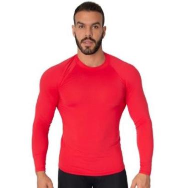 Imagem de Blusa Térmica Poliamida Bella Fiore Proteção UV Manga Longa Segunda Pele Moda Fitness Masculina-Masculino