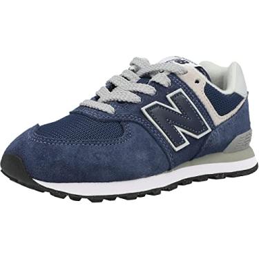 Imagem de New Balance boys 574 V1 Lifestyle Lace-up Tênis Infantil, Tênis, Calçados, NavyWhite, 13.5 Little Kid US