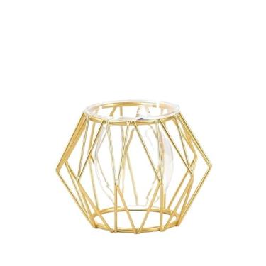 Imagem de Estação de propagação de vidro com moldura de metal, vaso de tubo de ensaio para planta hidropônica, vaso de flores de metal, vaso de ensaio, garrafas decorativas de centro de mesa para decoração de