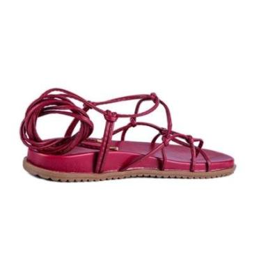 Imagem de Sandália Papete Feminina Gladiadora Amarração Blogueirinha-Feminino