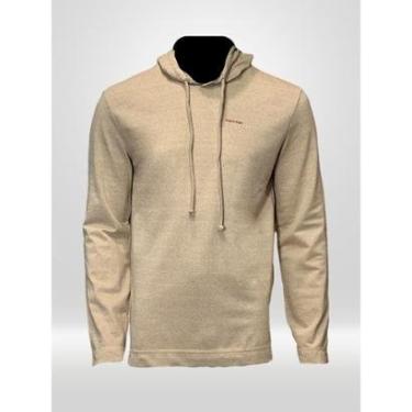 Imagem de Suéter Com Capuz Masculino Calvin Klein Areia-Masculino
