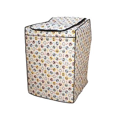 Imagem de Capa para Máquina de Lavar Brastemp/Consul/Electrolux 12kg, 13kg, 15kg e 16kg c/Zíper Estampada Cachorrinhos