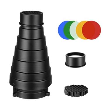 Imagem de Generic Kit de Snoot Óptico Cônico Acessórios de Grade de Favo de Mel Filtro de Cor para Fotografia de Viagem em Ambientes Internos Vídeo Artista Modelagem, Style B