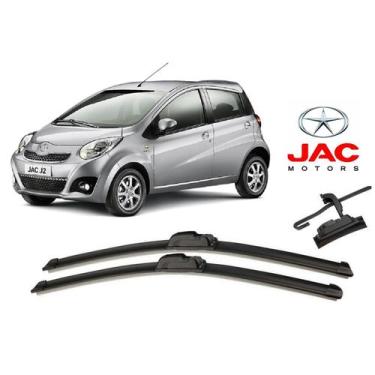 Imagem de Par De Palhetas Limpador De Parabrisa Dianteiro Jac Motors J2 2012 Até