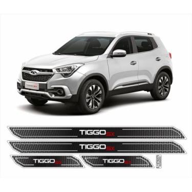 Imagem de Kit Soleira Diamante Chery Tiggo 5x Cromado Resinado - Resitank