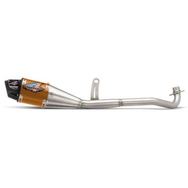 Imagem de Escapamento Pro Tork Powercore 4 Moto Pop 110i 2016 À 2022, DOURADO, Ú