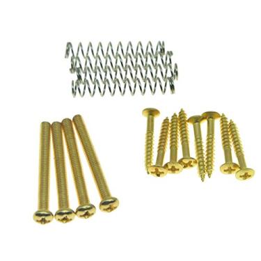 Imagem de KAISH Rosca métrica Humbucker pickup altura parafusos Humbucker anel pickup surround frame parafusos de montagem molas para Epiphone SG importação captadores ouro