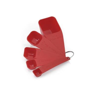 Imagem de Kit dosadores de  5 medidas - G & D ECOMMERCE, VERMELHO