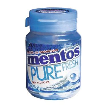 Imagem de Chiclete Mentos Pure Fresh Sabor Fresh Mint Sem Açúcar 28 Unidades