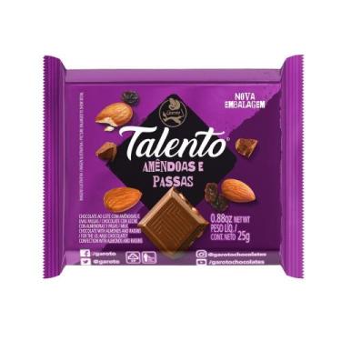 Imagem de Chocolate Garoto Talento Amêndoas e Uvas Passas 25g