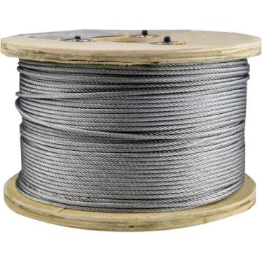 Imagem de Cabo de Aço Alma de Fibra Galvanizado 6x7 1/4 250 Metros - Starfer