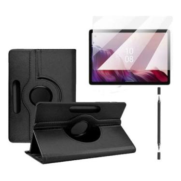 Imagem de Kit Capa Giratória+ Pelicula De Vidro+ Caneta Para Tablet M9 9 Polegad