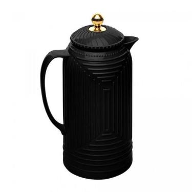 Imagem de Garrafa Térmica Geometric em Plástico Preto 1L - Wolff