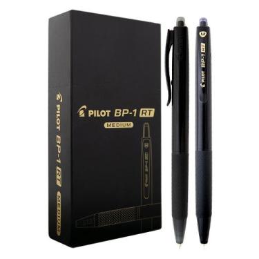 Imagem de Caneta Pilot RT 1.0 Esferográfica BP-1RT-M 12 Unidades, Preto