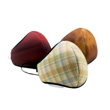 Imagem de Máscara Proteção Facial Em Isoflex Com 3 Feminina Abstrato - Brinko