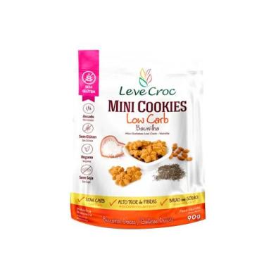 Imagem de Mini Cookies de Baunilha Vegano Leve Croc 90g