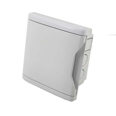 Imagem de Caixa Para Distribuição De Disjuntores 3/4 Branca Sem Barramento Krona