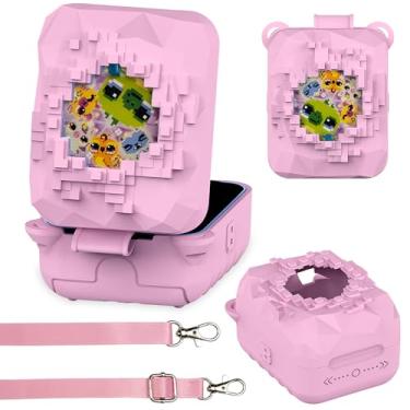 Imagem de RAWECUD Capa de silicone para animal de estimação digital de brinquedo interativo Bitzee Magicals, capa protetora para acessórios digitais Bitzee Magicals (rosa)