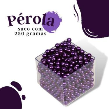 Imagem de Pérola Roxa 10Mm Pacote Com 250 Gramas - Nybc