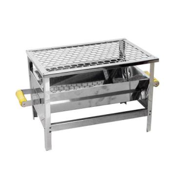 Imagem de Churrasqueira Pequena Inox Portátil ROA