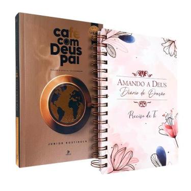 Imagem de Kit Devocional Café com Deus Pai 2025 + Diário de Oração Amando a Deus