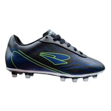 Imagem de Chuteira Dray Layt Masc Travas Fixas Costurada Futebol Campo, Preto, V