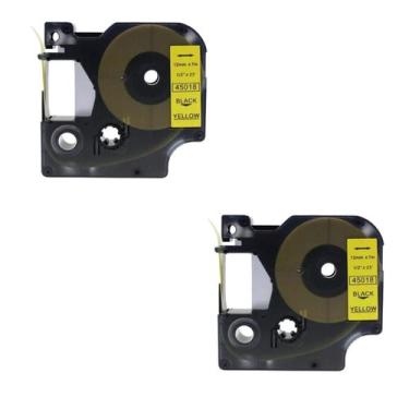 Imagem de 2 Fita Rotulador Dymo COMPATIVELAmarela 45018 COLORPOP LM210 - Masterp