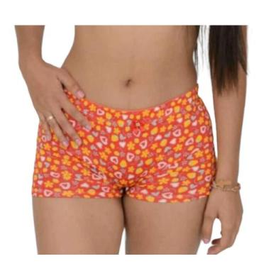 Imagem de kit 10 Calcinhas Shortinho Box Boxer Cueca Feminina Adulto  - Boca sex